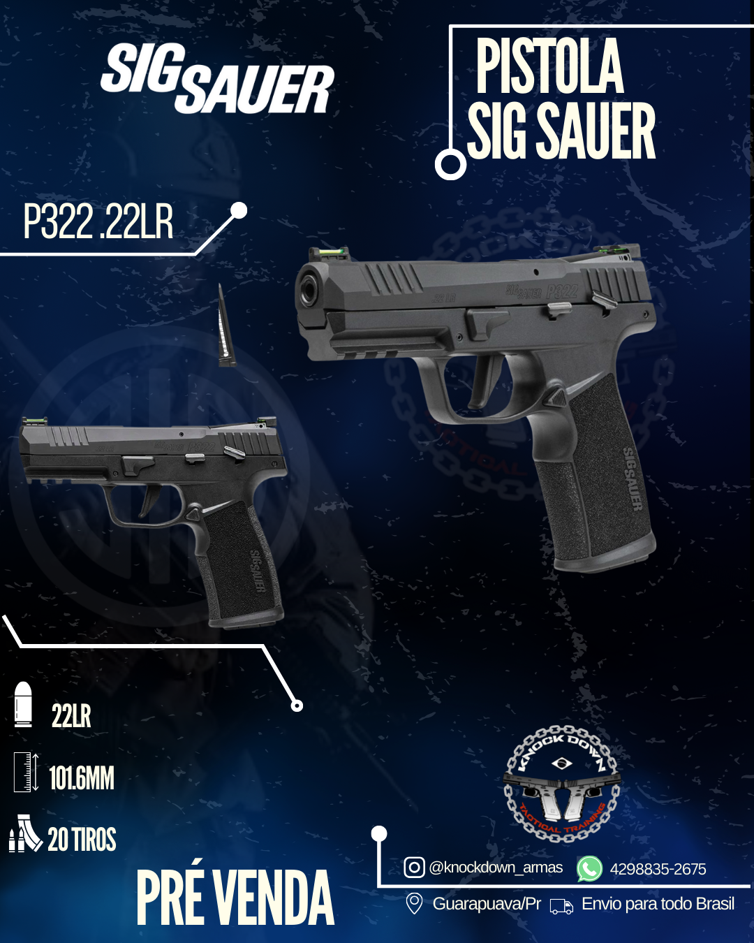 Pistola Sig Sauer P322 .22LR