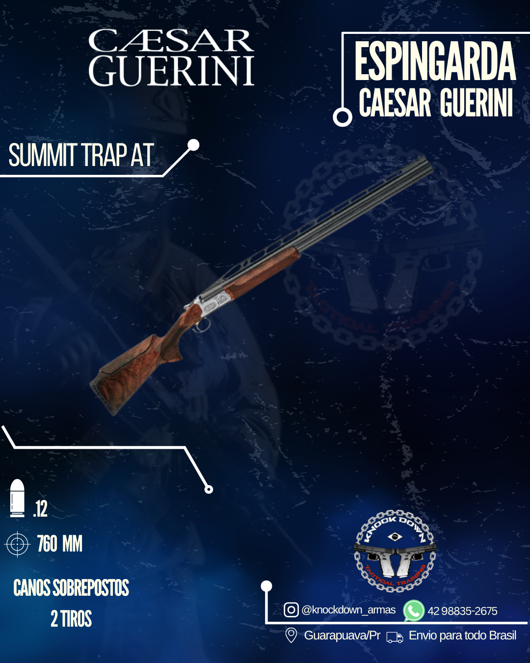 Espingarda Caesar Guerini SUMMIT TRAP AT