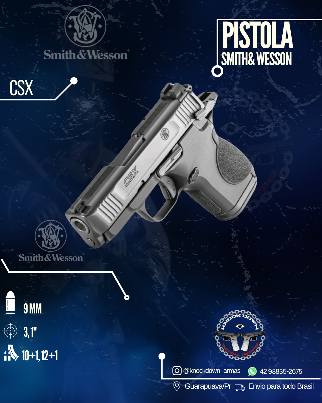 Pistola Smith Wesson CSX