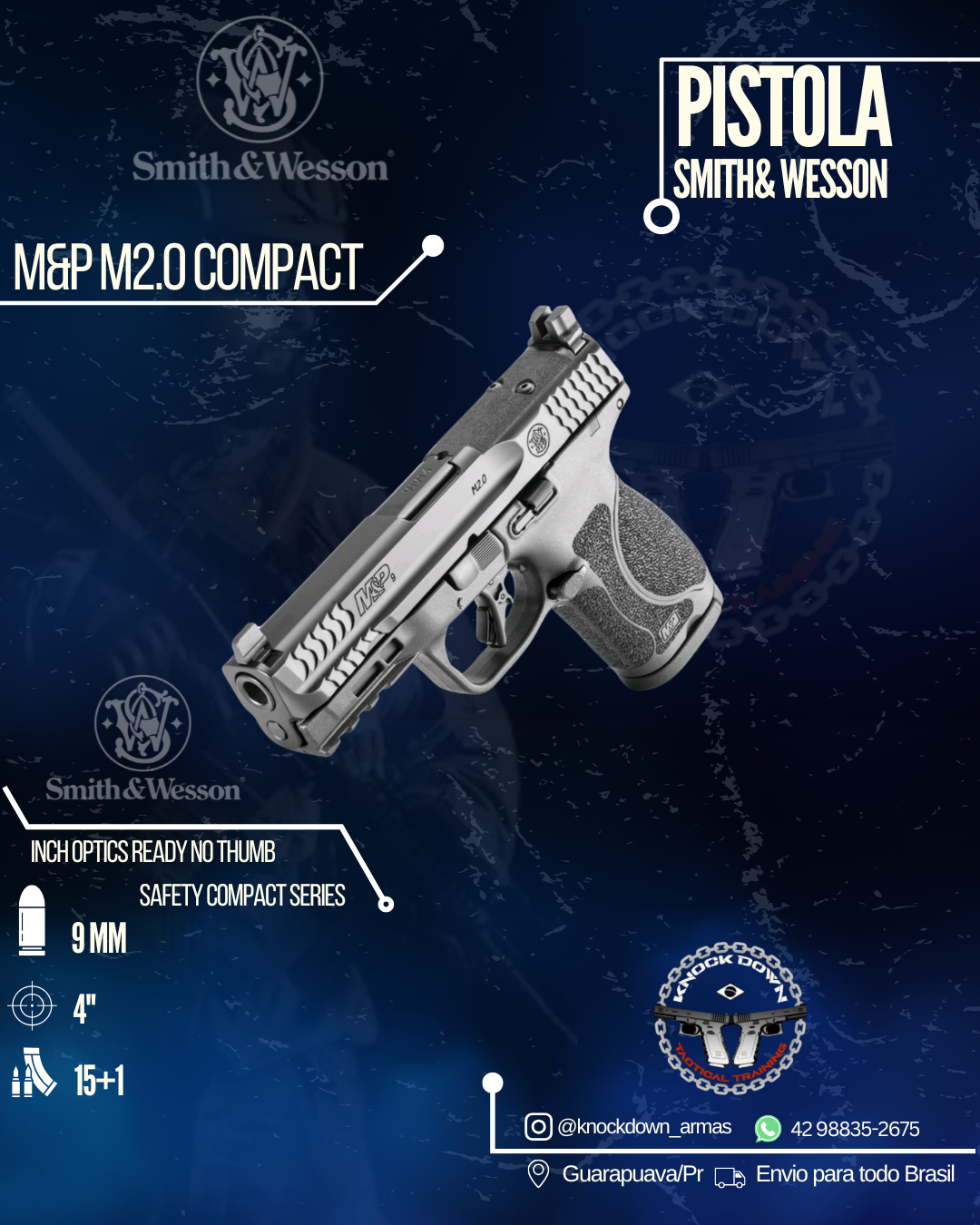 Pistola Smith & Wesson M&P M2.0 COMPACT