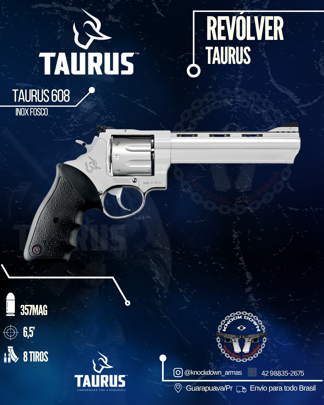 REVÓLVER TAURUS 608