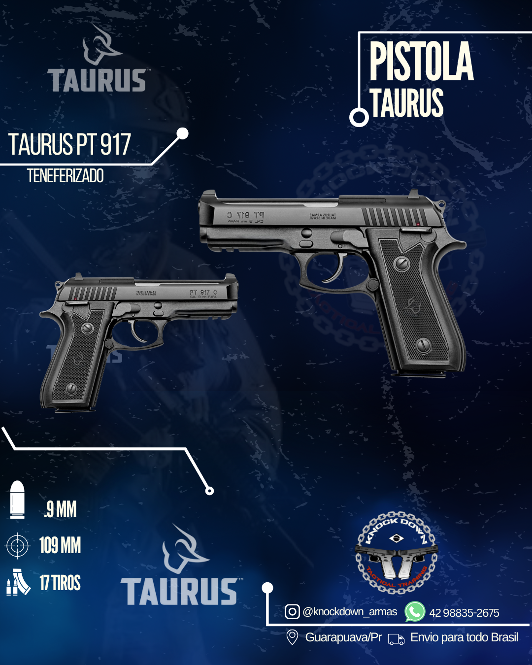 Pistola Taurus PT 917