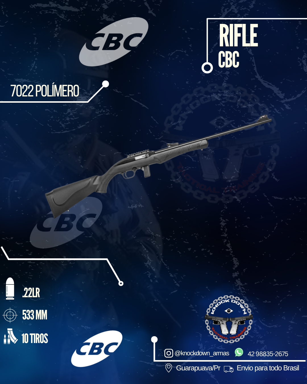 Rifle CBC 7022 Polímero