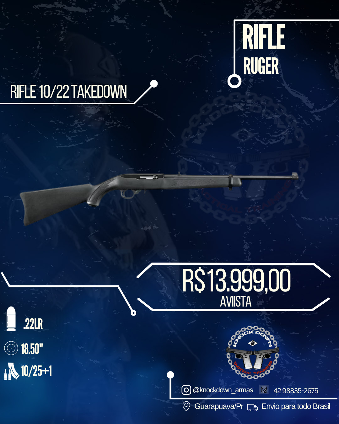 Rifle Ruger 10/22 TAKEDOWN