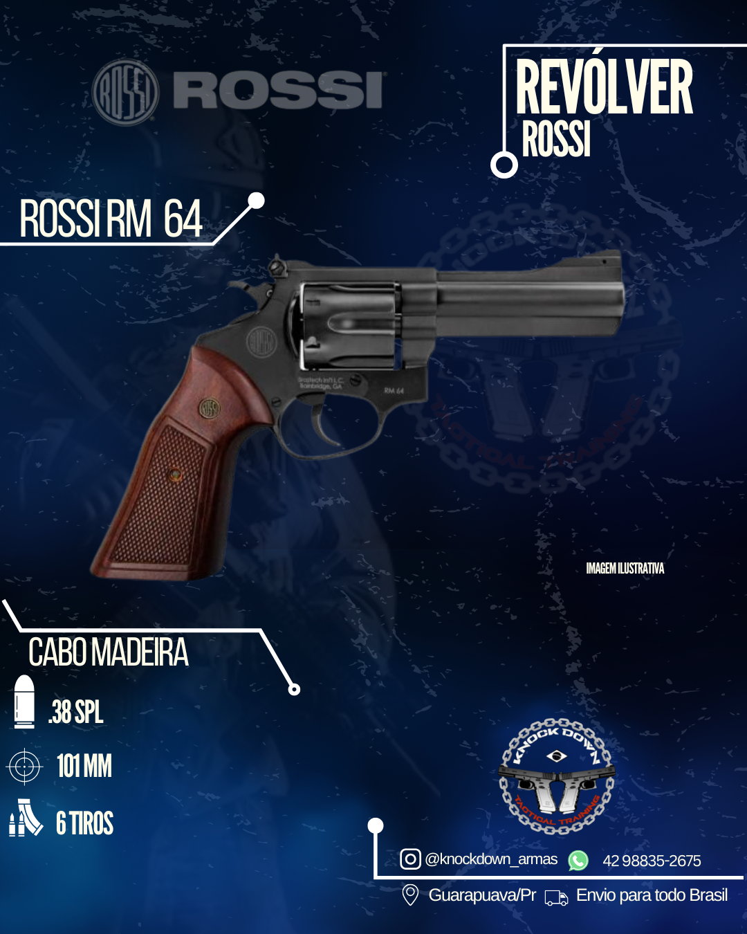 Revólver Rossi RM 64