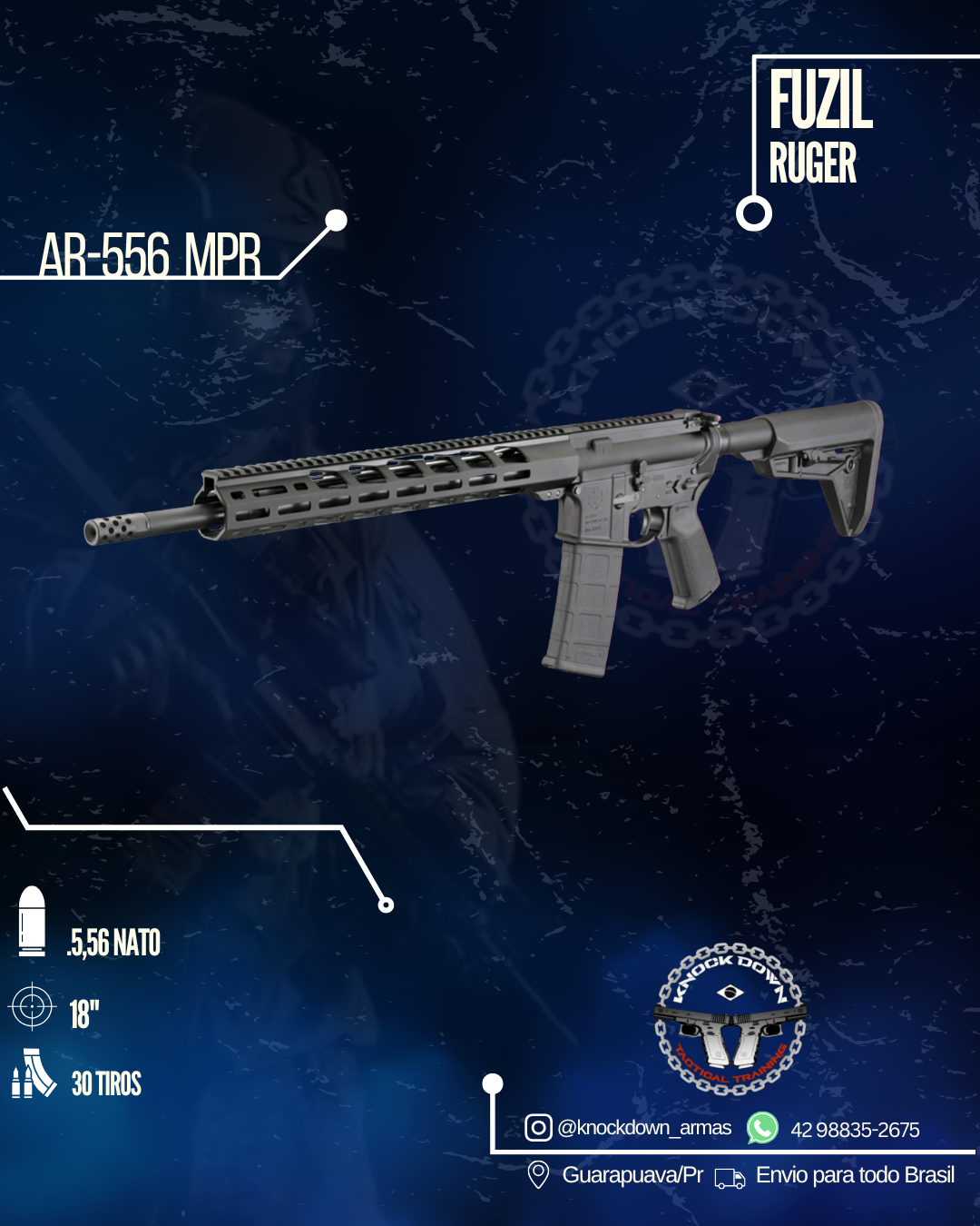 Fuzil Ruger AR-556 MPR