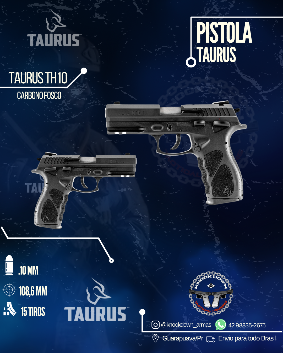 Pistola Taurus TH10