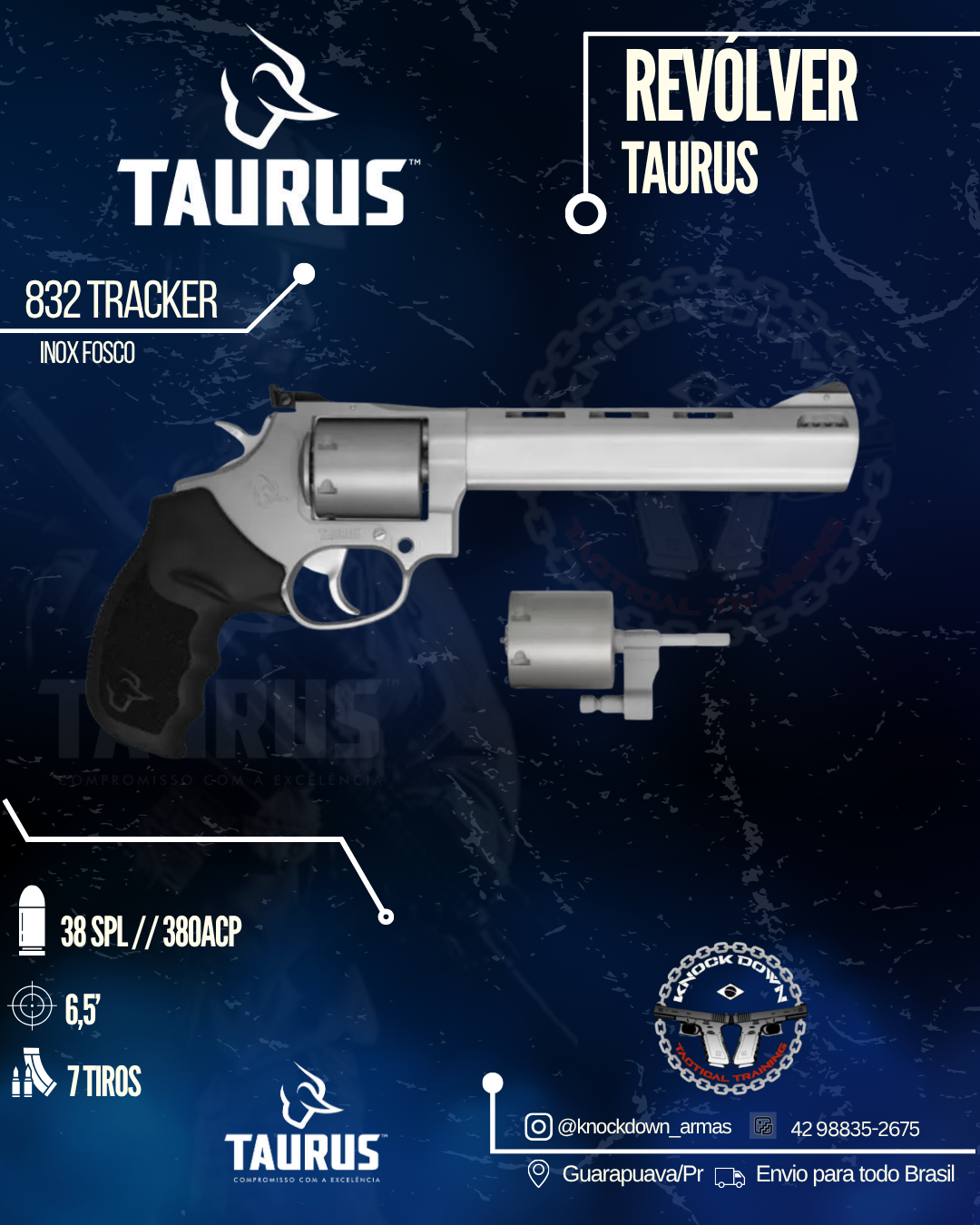 REVÓLVER TAURUS 832 TRACKER