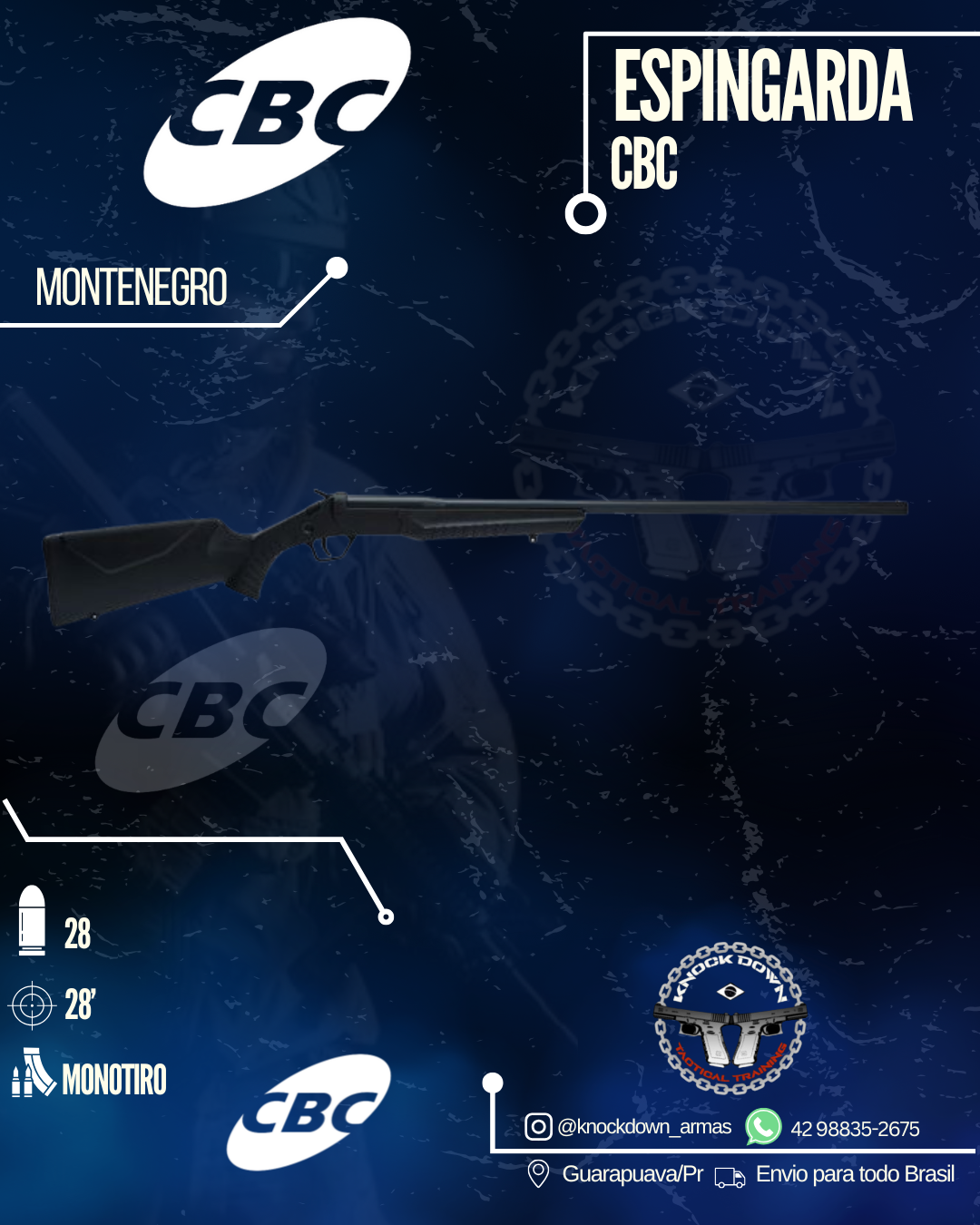Espingarda CBC Montenegro