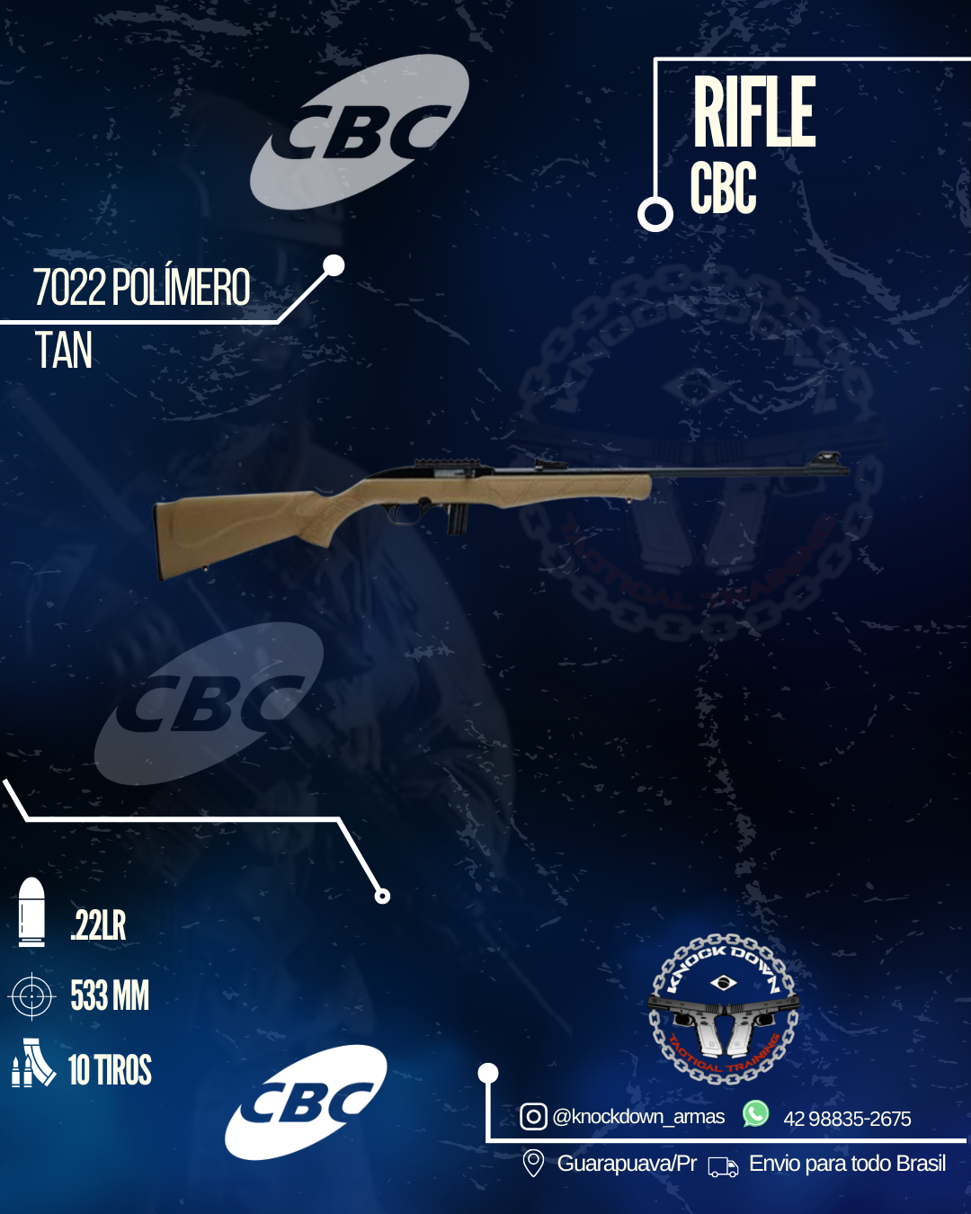 Rifle CBC 7022 Polímero