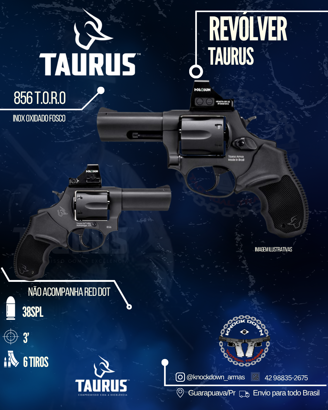 REVÓLVER TAURUS 856 T.O.R.O