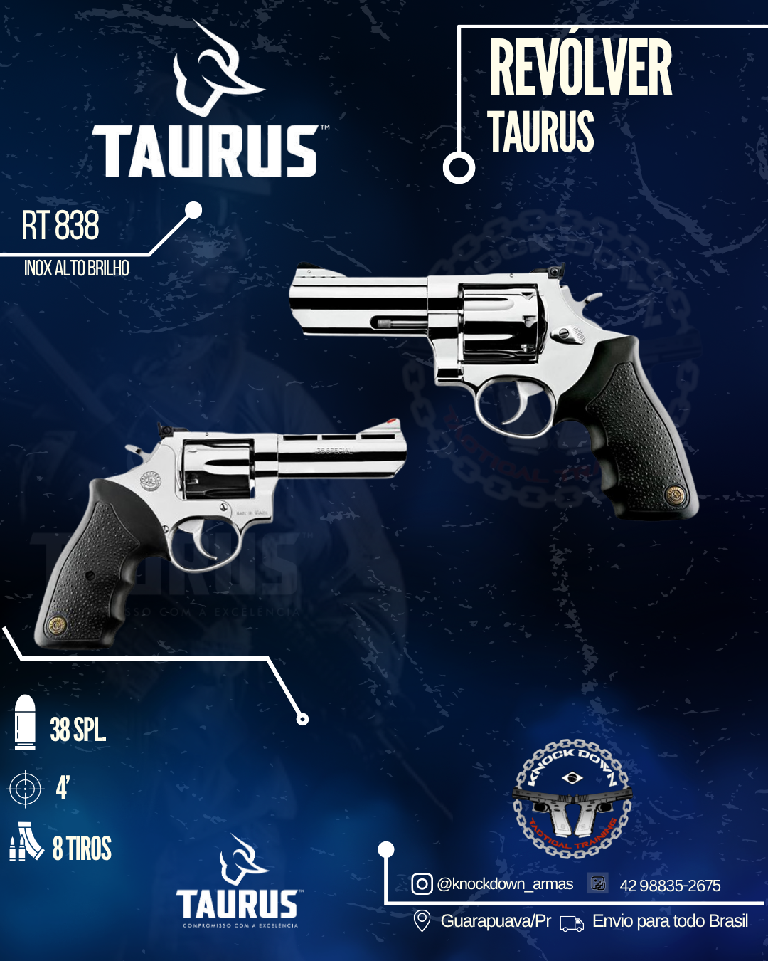 REVÓLVER TAURUS RT 838
