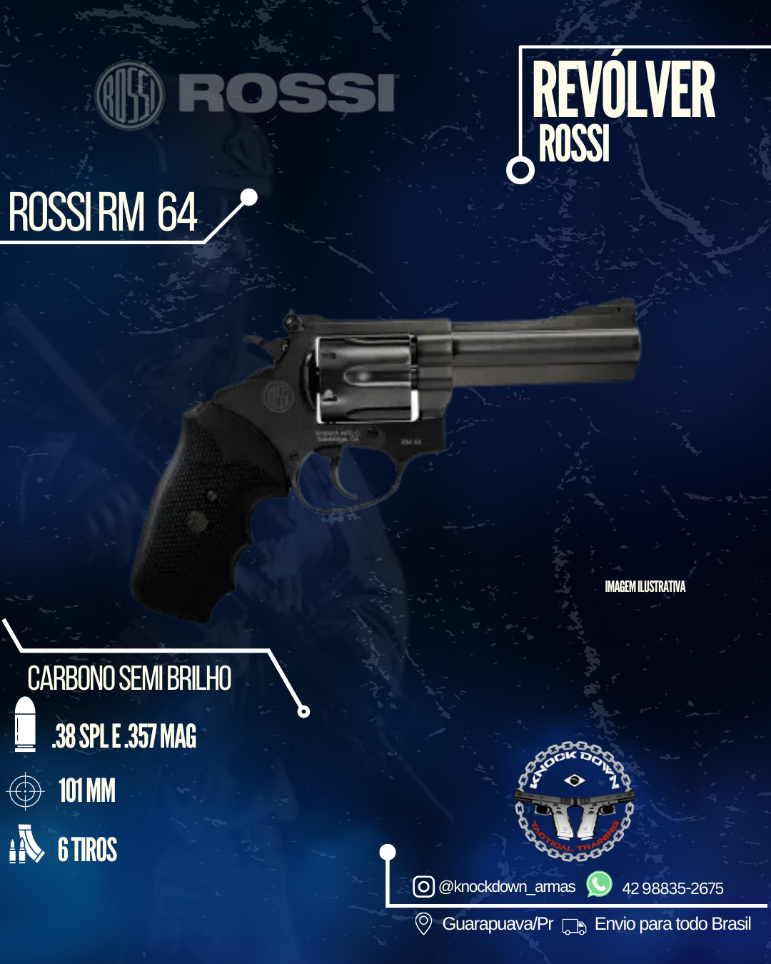 Revólver Rossi RM 64