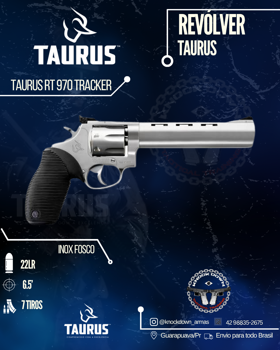 REVÓLVER TAURUS RT 970 TRACKER