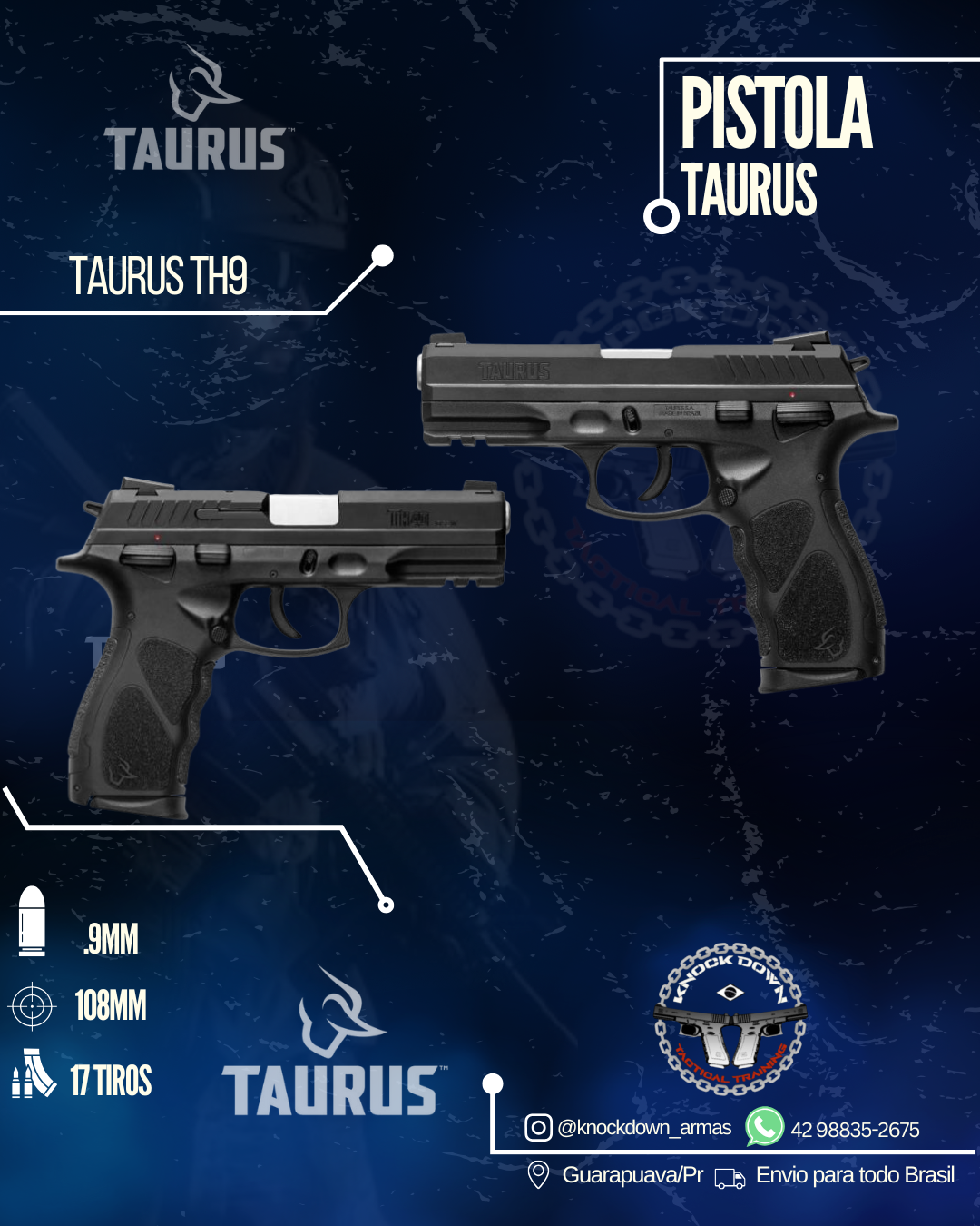 Pistola Taurus TH9