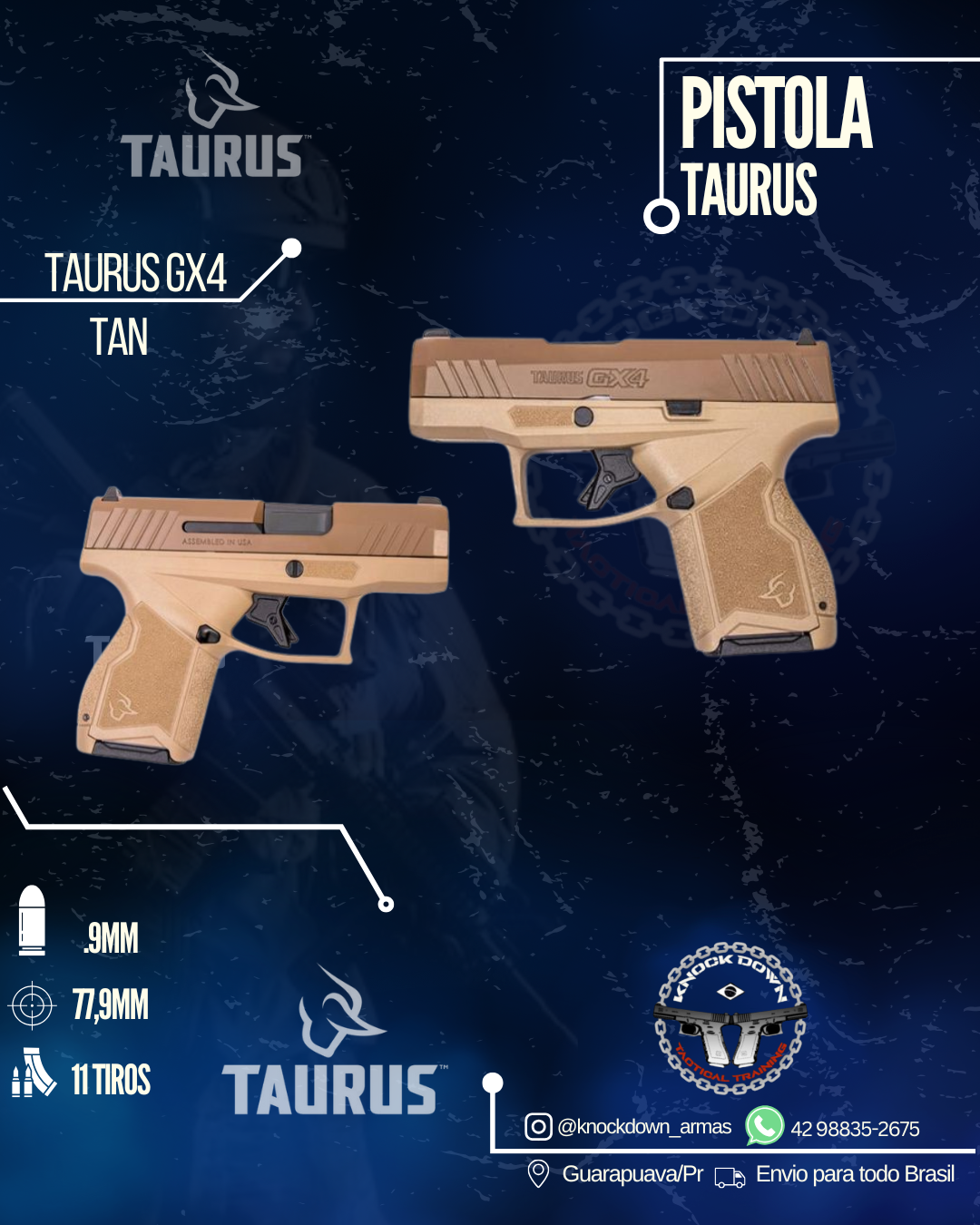 Pistola Taurus GX4