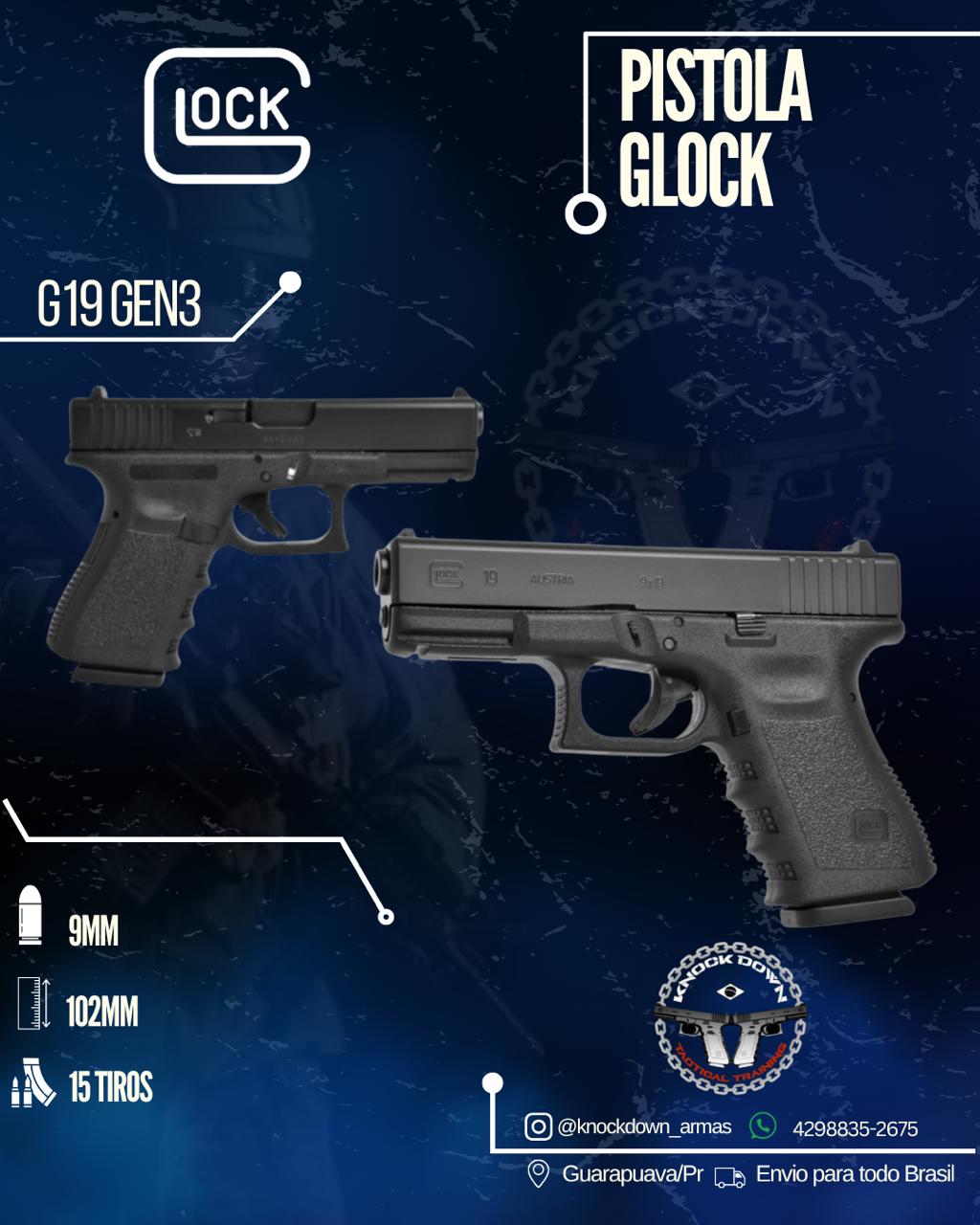 PISTOLA GLOCK G19 GEN 3