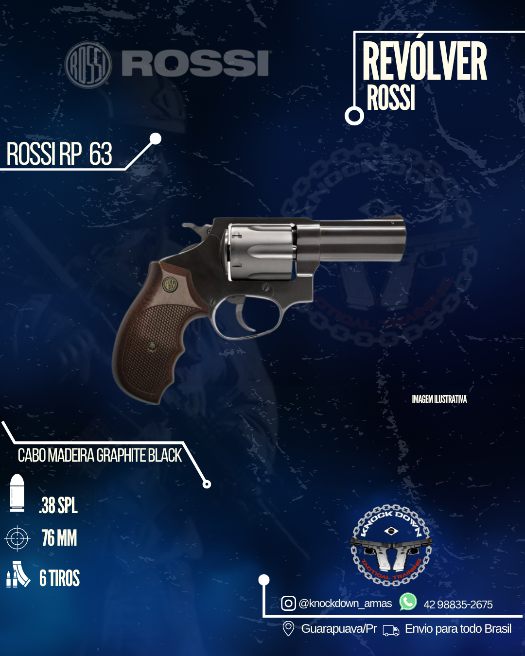 Revólver Rossi RP 63