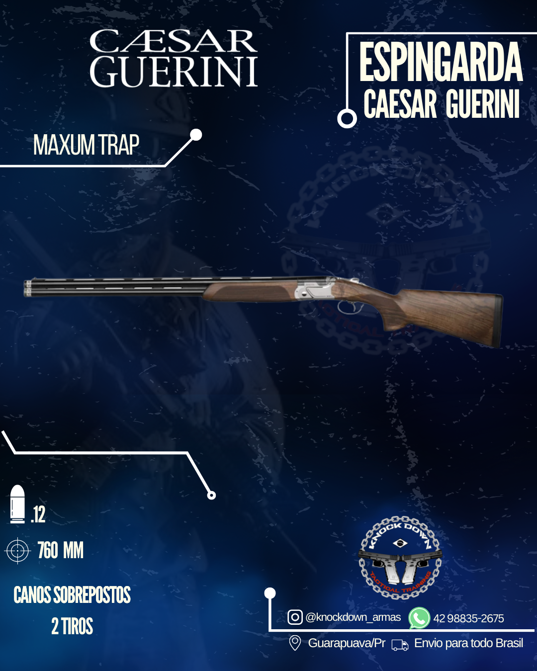 Espingarda Caesar Guerini MAXUM TRAP