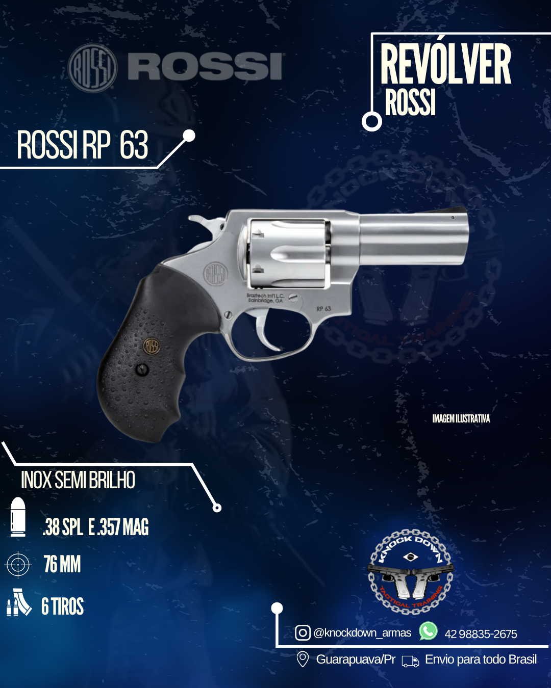 Revólver Rossi RP 63