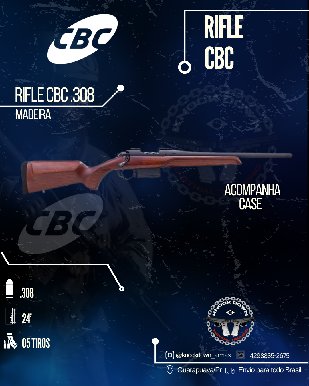 Rifle CBC .308 MADEIRA