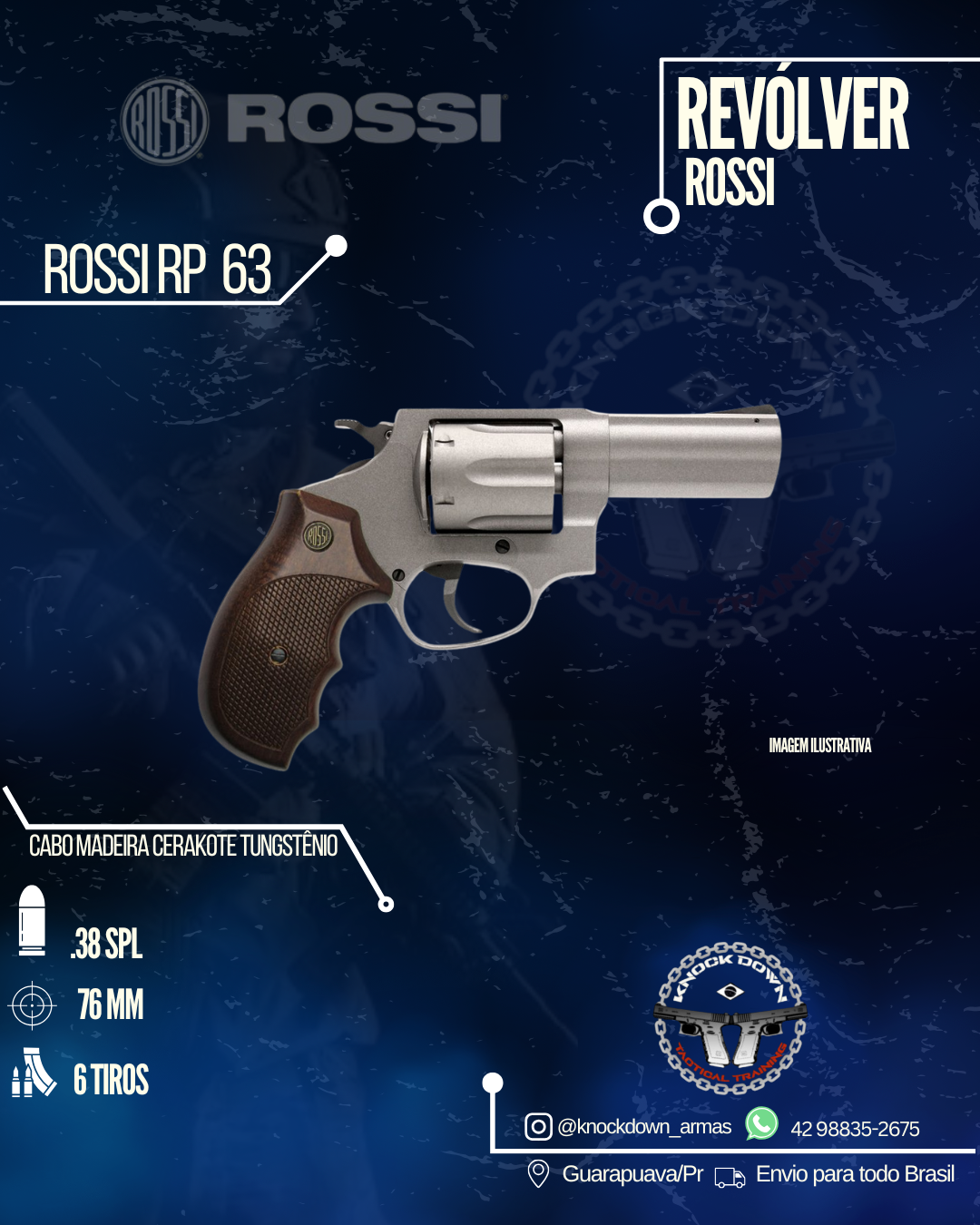 Revólver Rossi RP 63