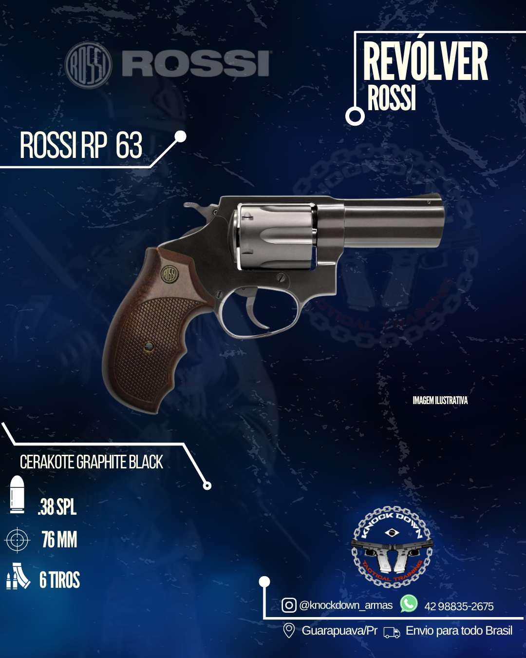 Revólver Rossi RP 63