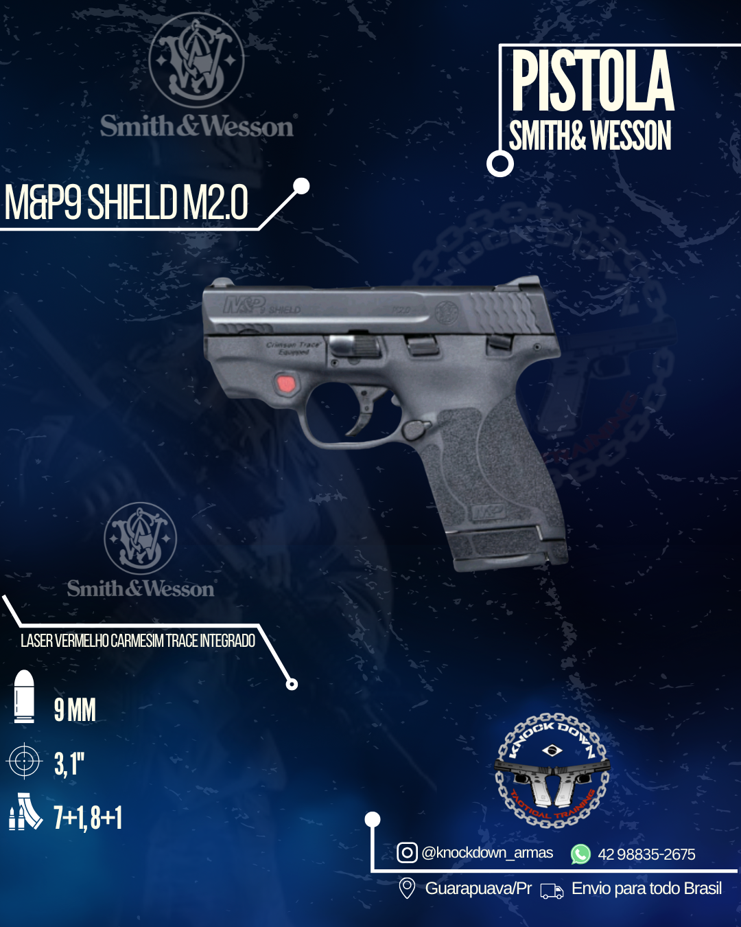 Pistola Smith & Wesson M&P9 SHIELD M2.0