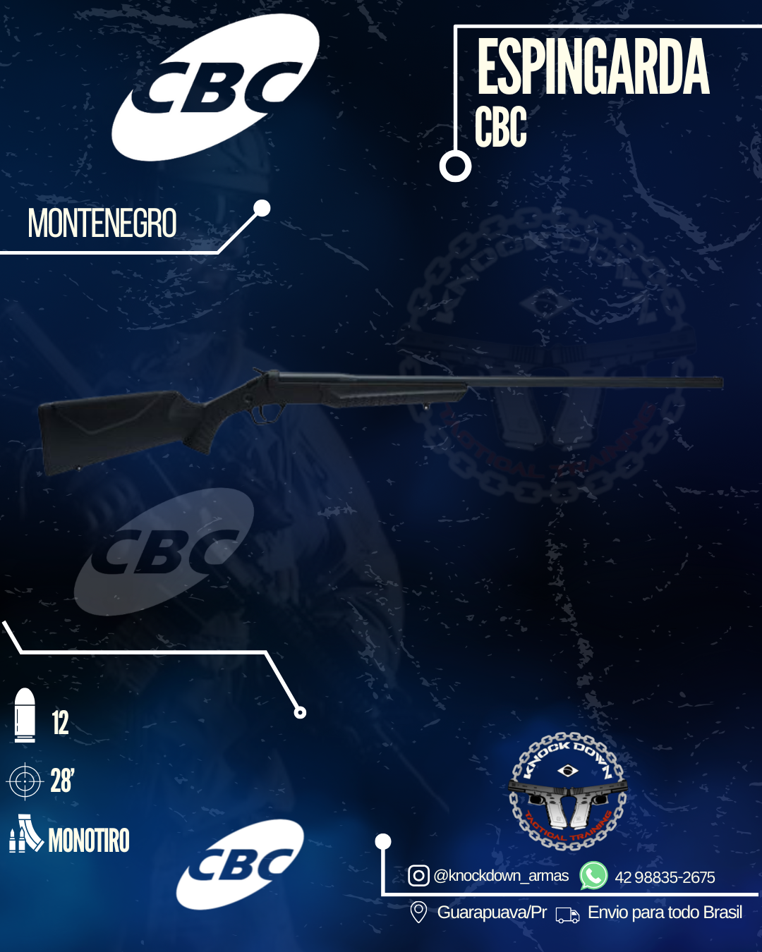 Espingarda CBC Montenegro