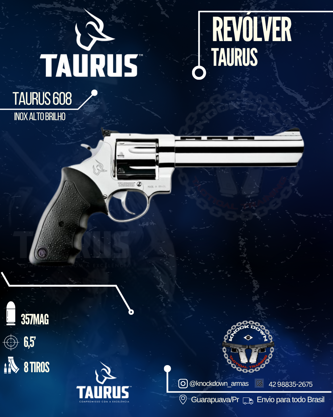 REVÓLVER TAURUS 608