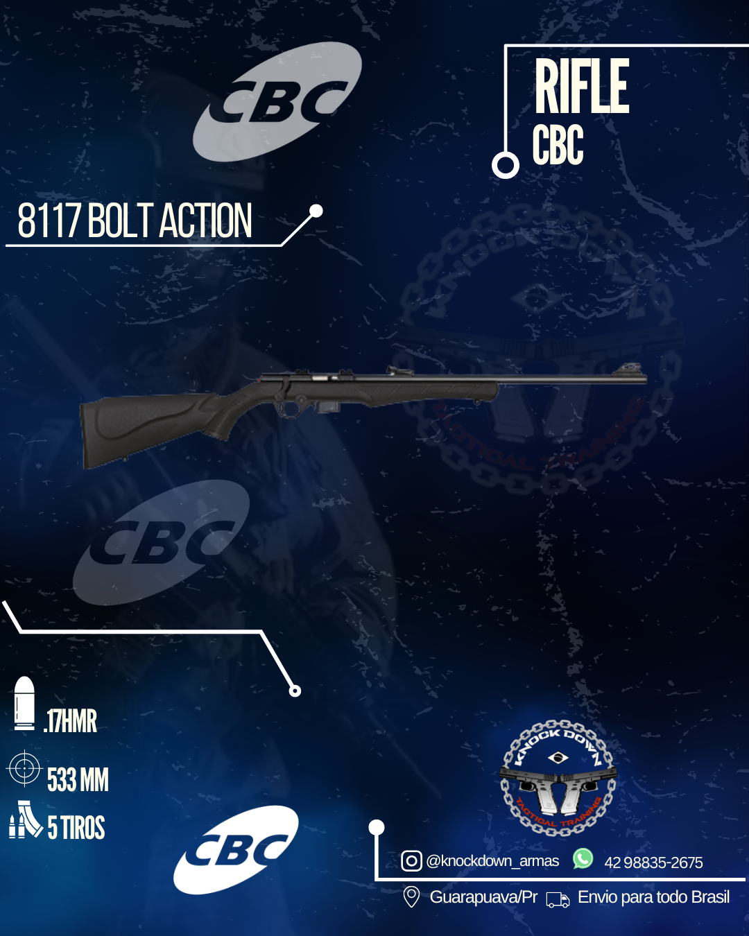 Rifle CBC 8117 BOLT ACTION