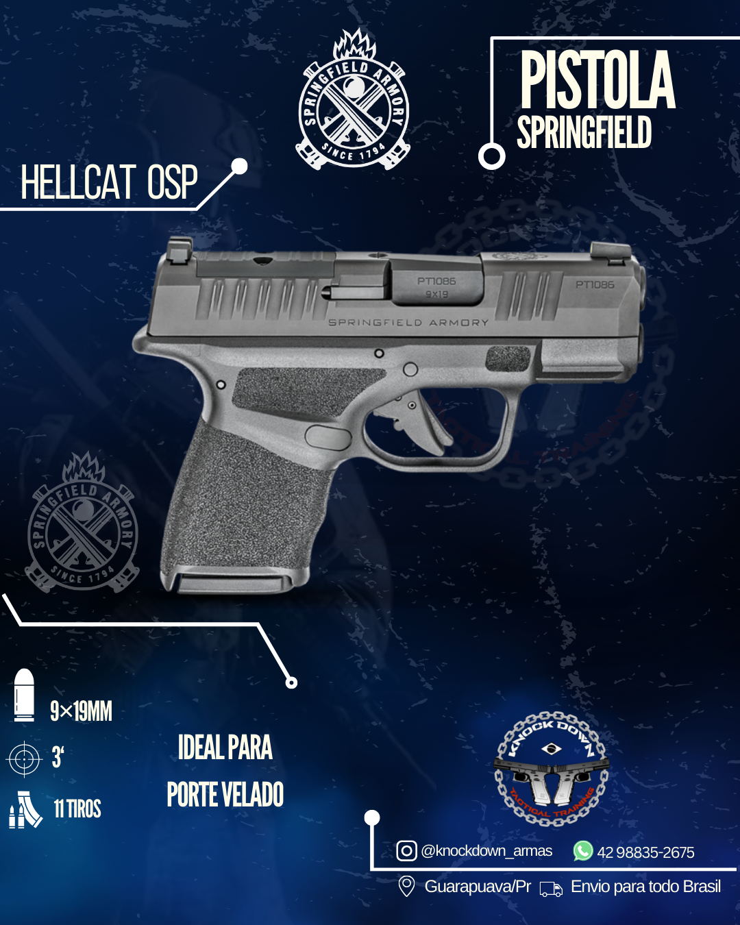 Pistola Springfield HELLCAT OSP