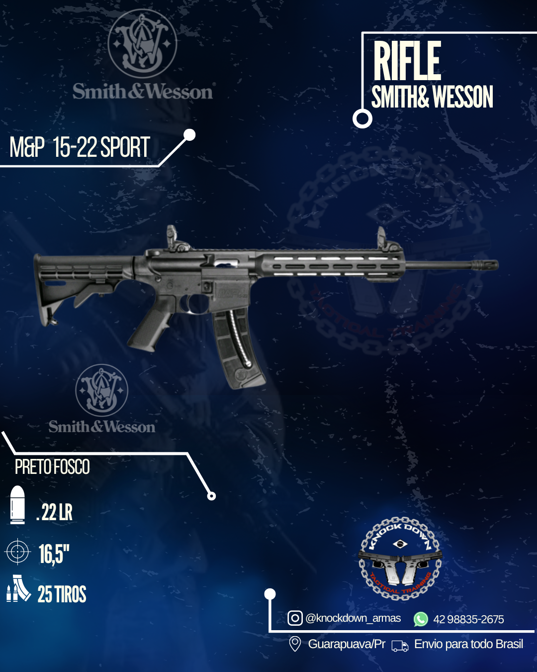 Rifle Smith e Wesson 15-22 Sport