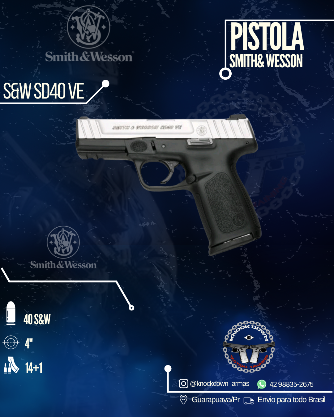 Pistola Smith & Wesson SD40 VE