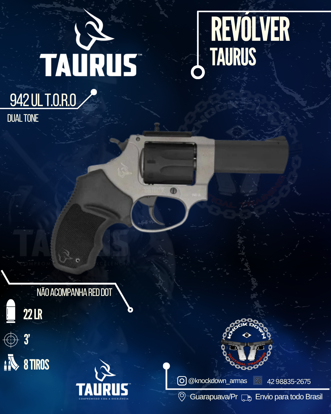 Revólver Taurus 942 UL T.O.R.O