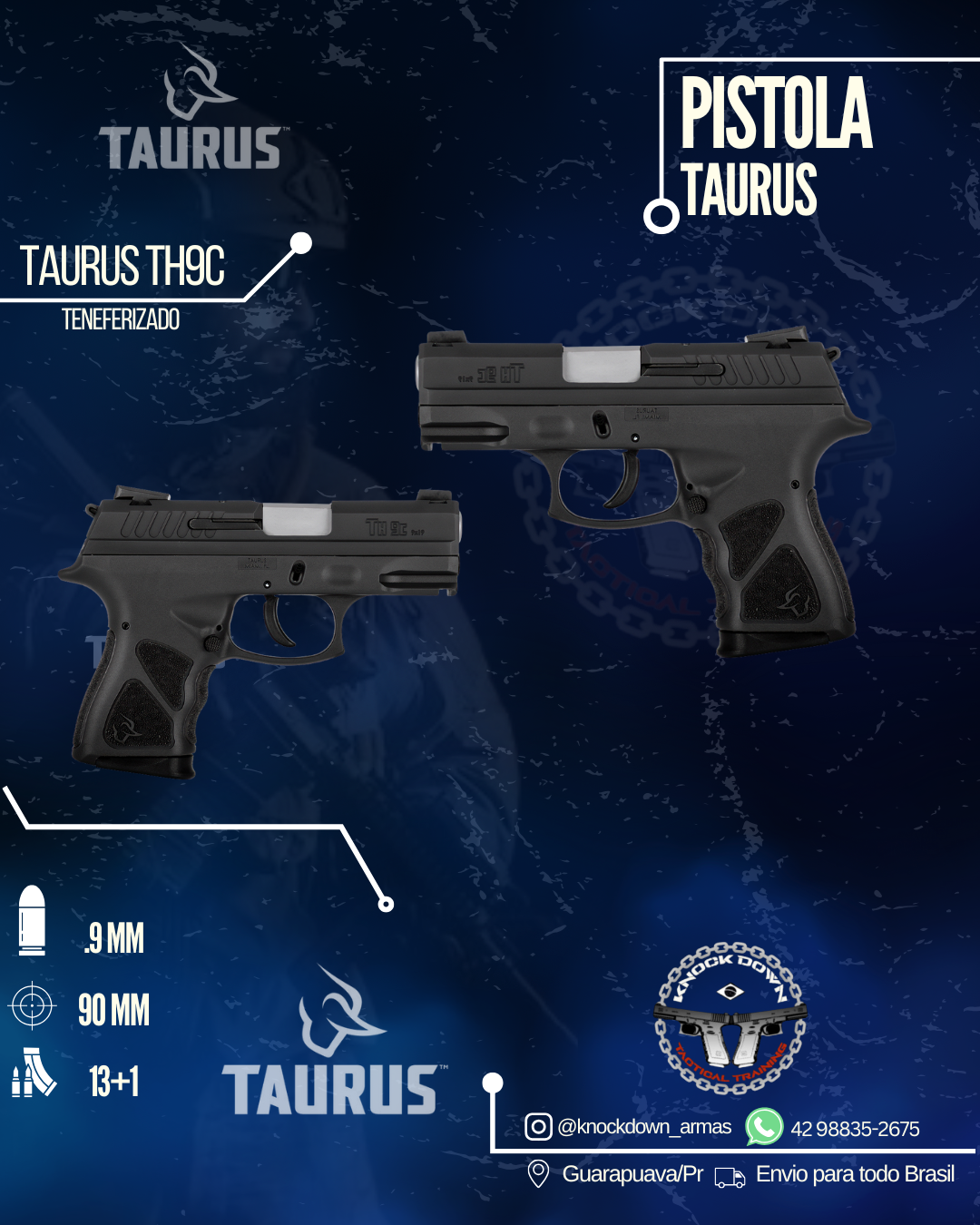 Pistola Taurus TH9C