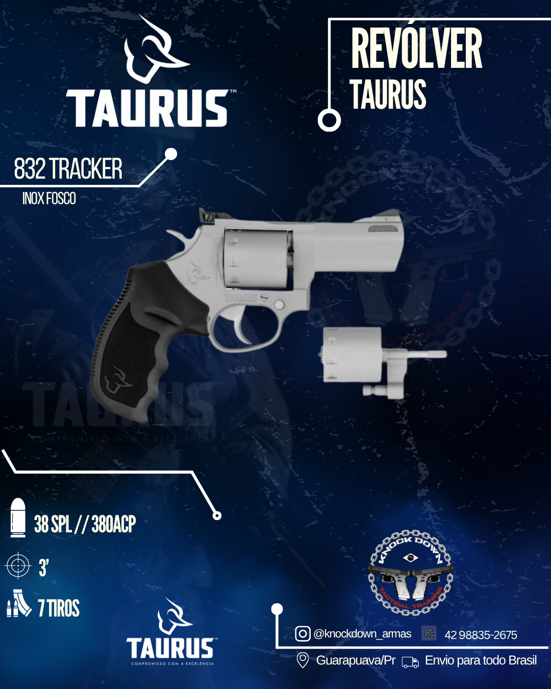 REVÓLVER TAURUS 832 TRACKER