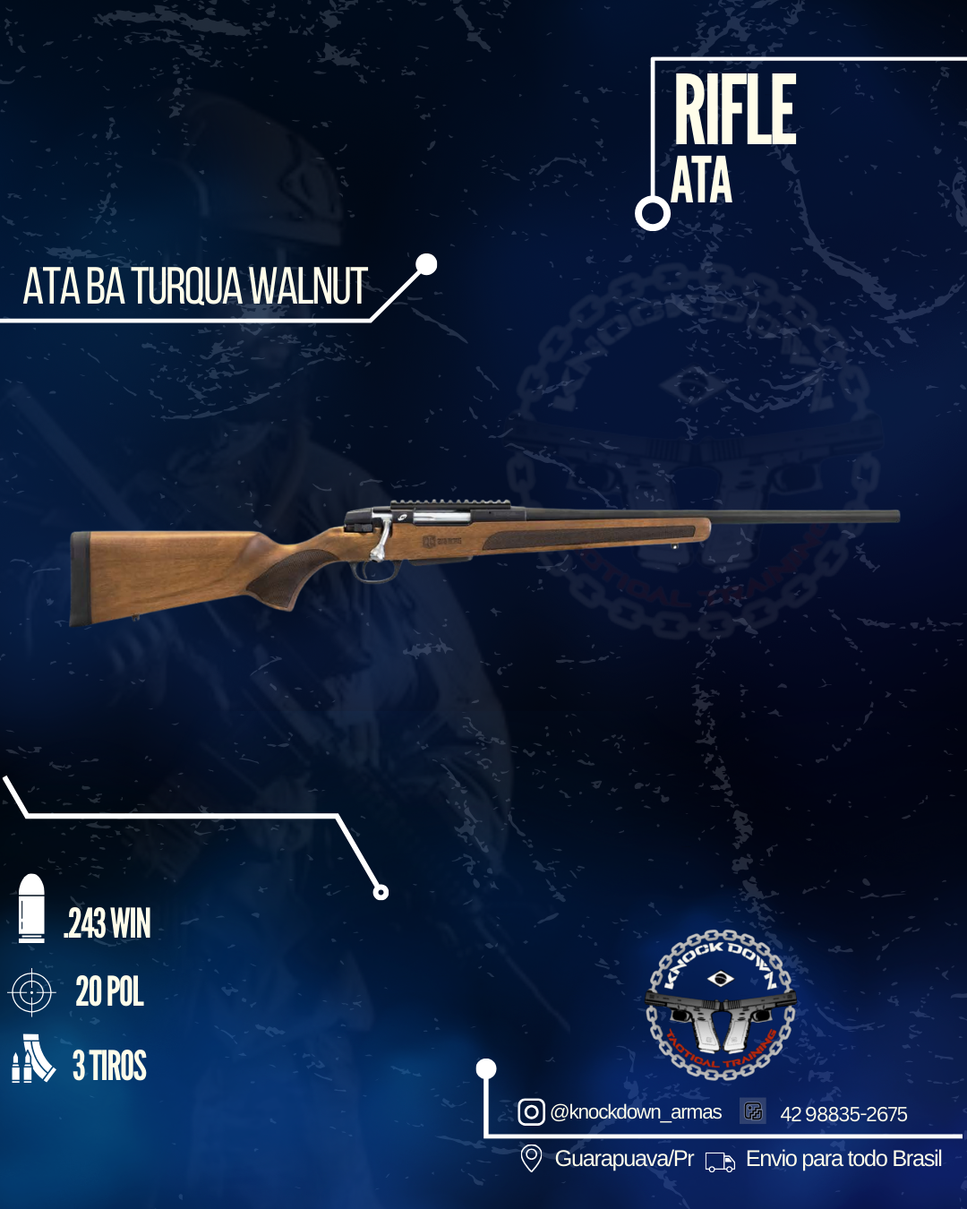 Rifle ATA BA TURQUA WALNUT