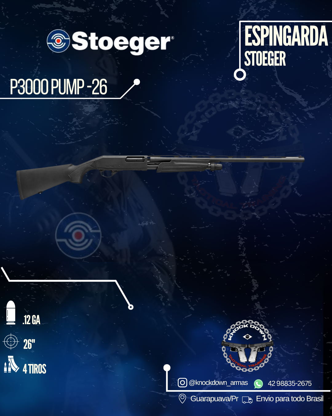 Espingarda Stoeger P3000 PUMP-26