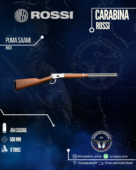 Carabina Rossi PUMA SAAMI INOX