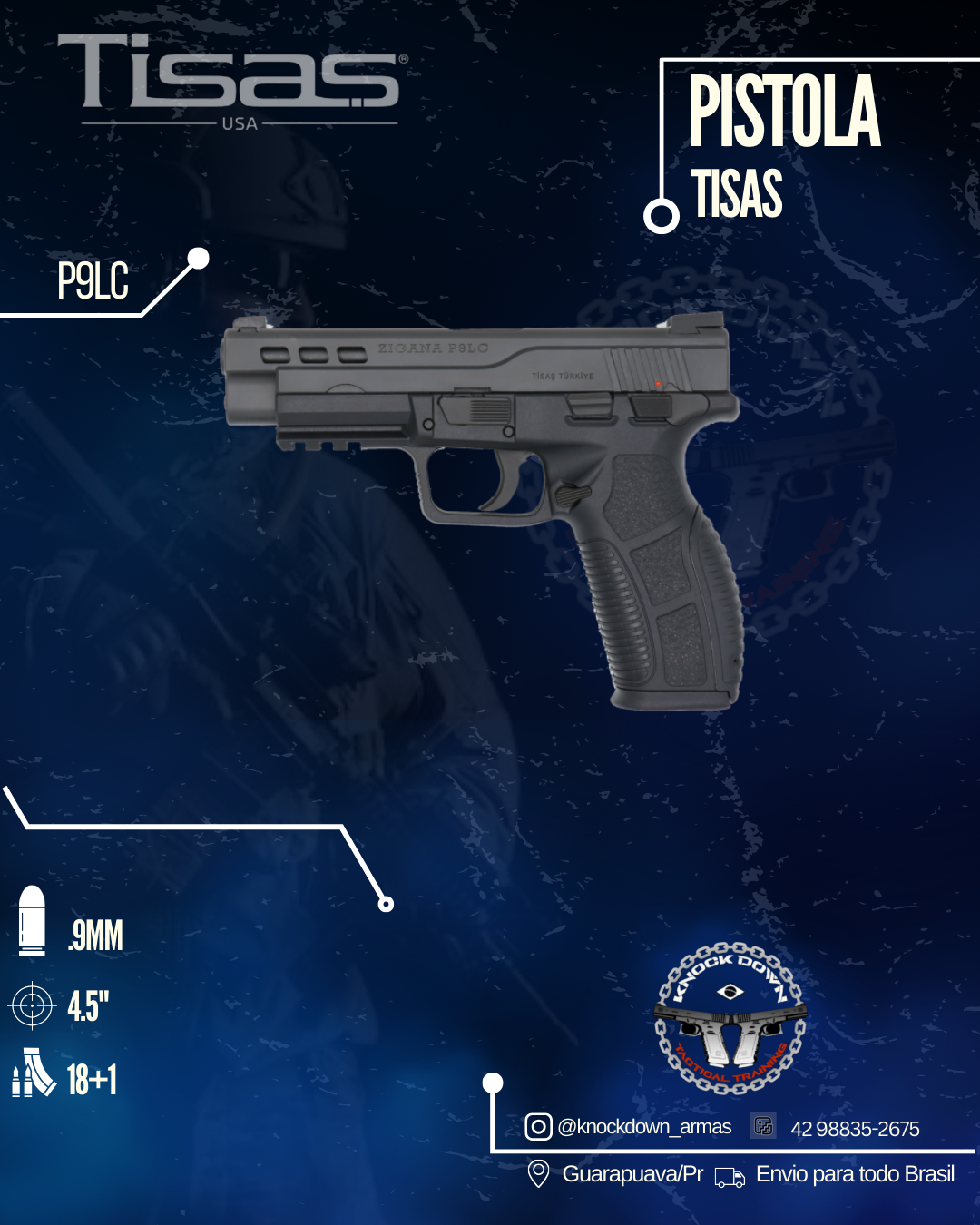 Pistola Tisas P9LC
