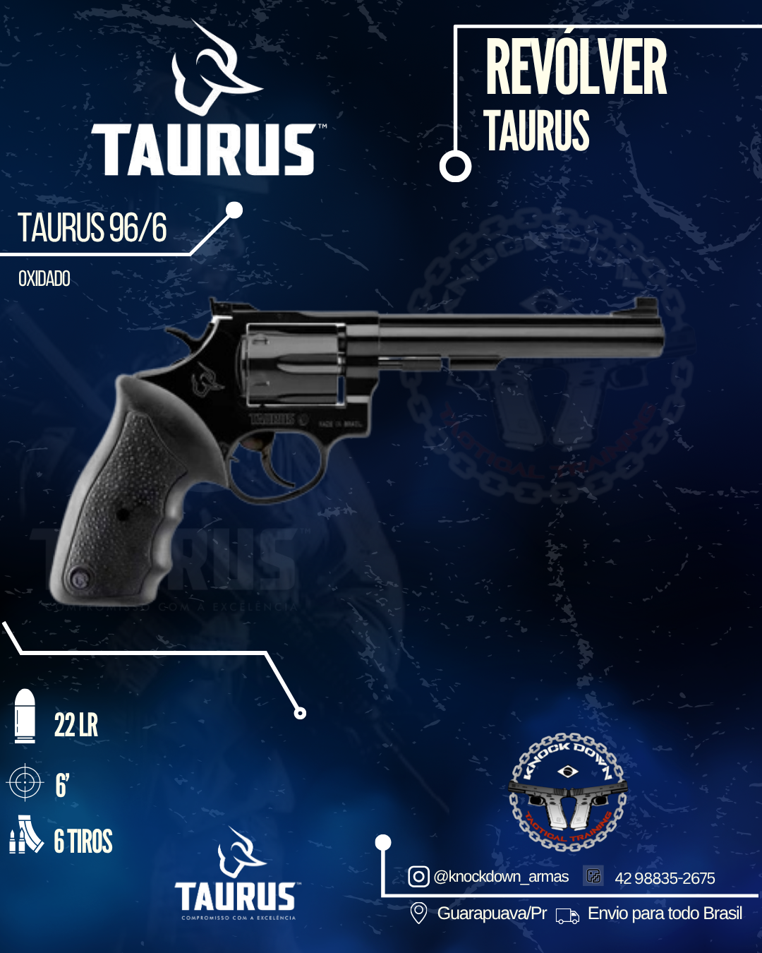 REVÓLVER TAURUS 96/6