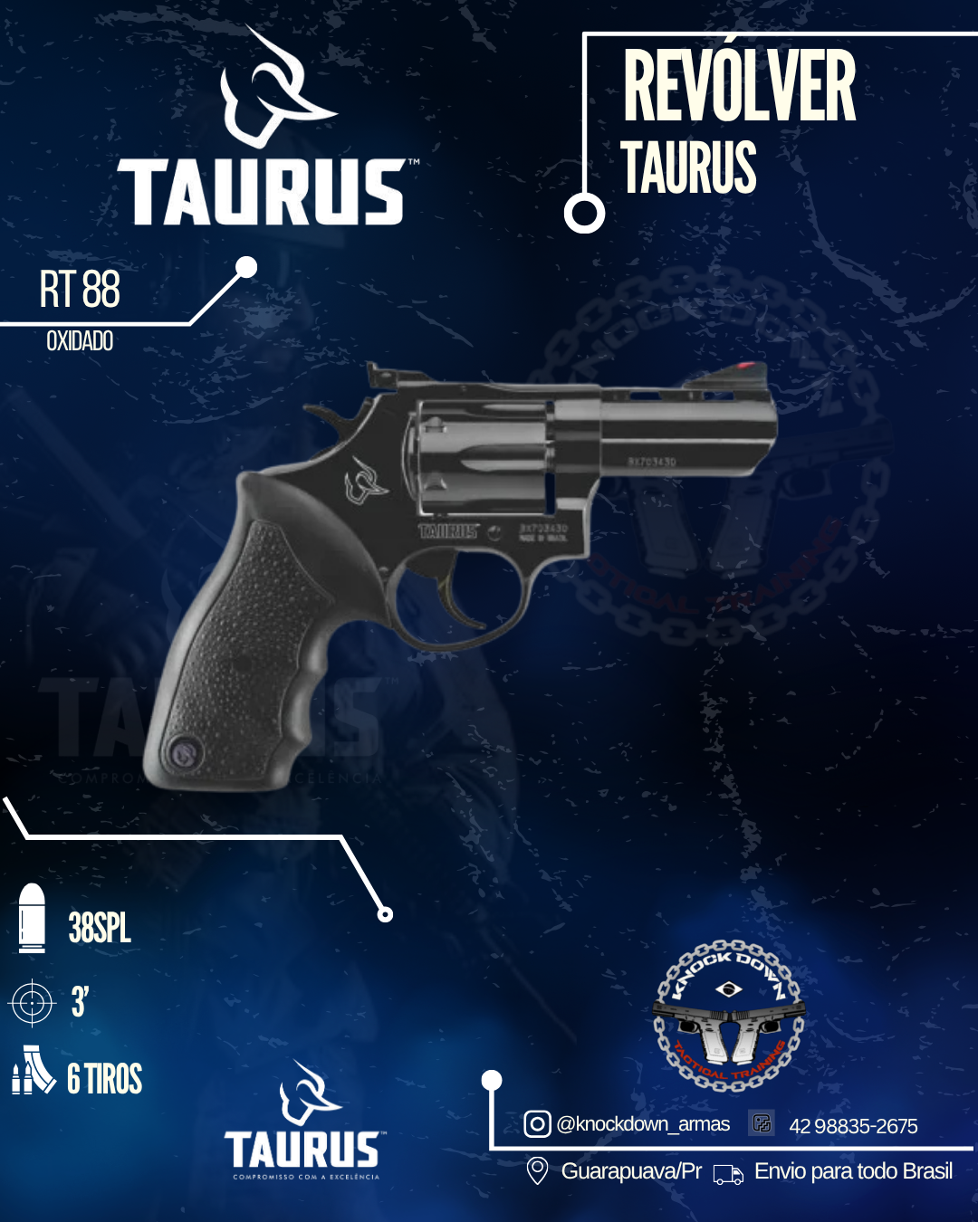 REVÓLVER TAURUS RT 88
