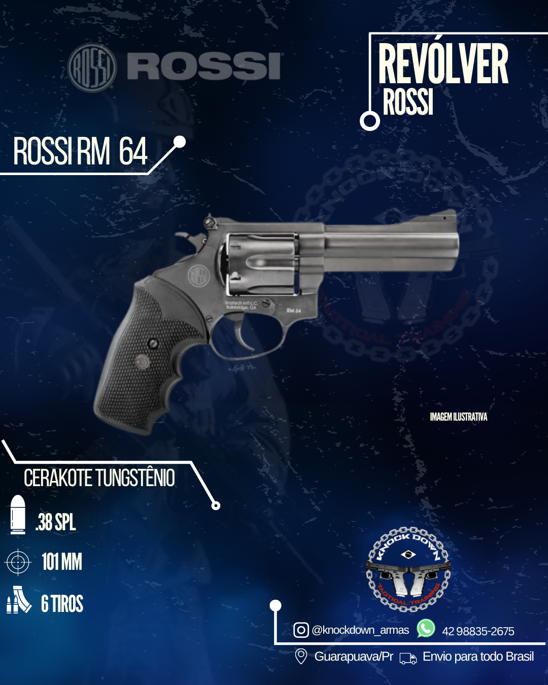 Revólver Rossi RM 64