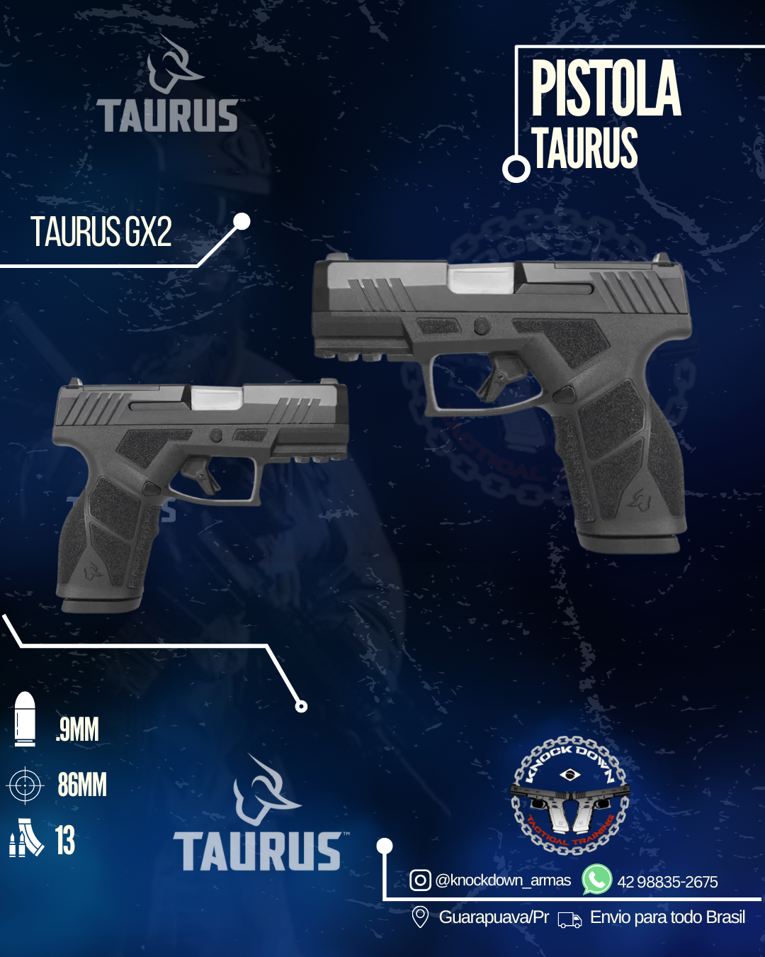 Pistola Taurus GX2