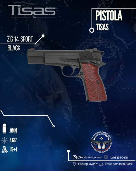 Pistola Tisas ZIG 14 SPORT BLACK