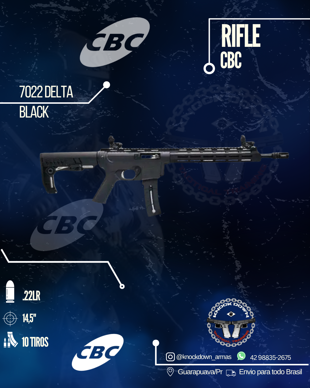 Rifle 7022 DELTA BLACK