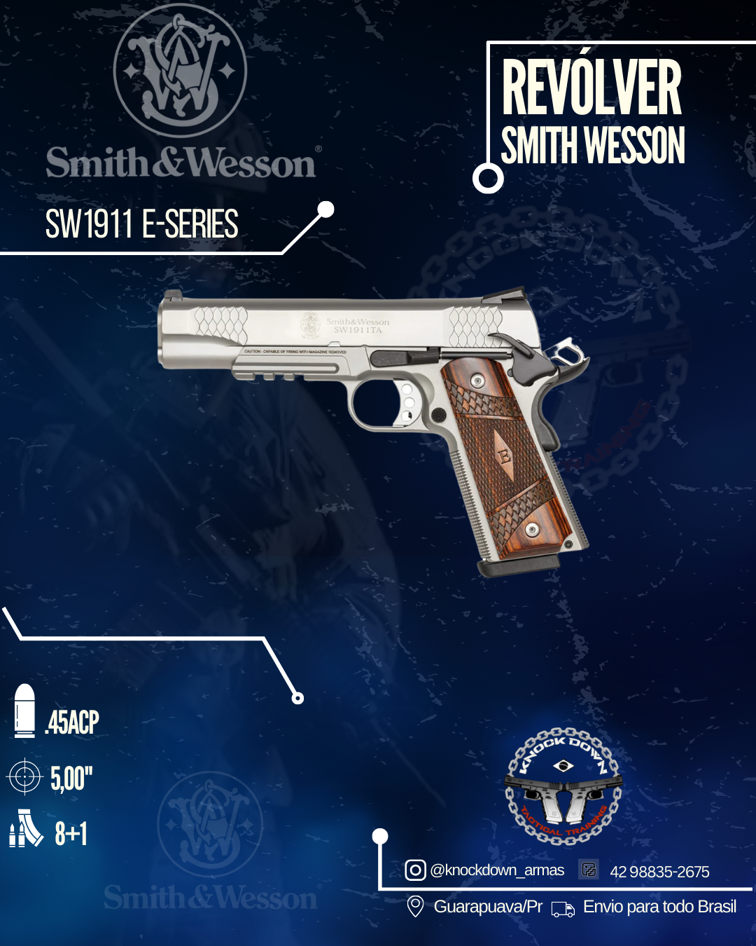 Revólver Smith Wesson SW1911 E-SERIES