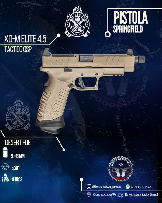 Pistola Springfield XD-M ELITE 4.5 TACTICO OSP