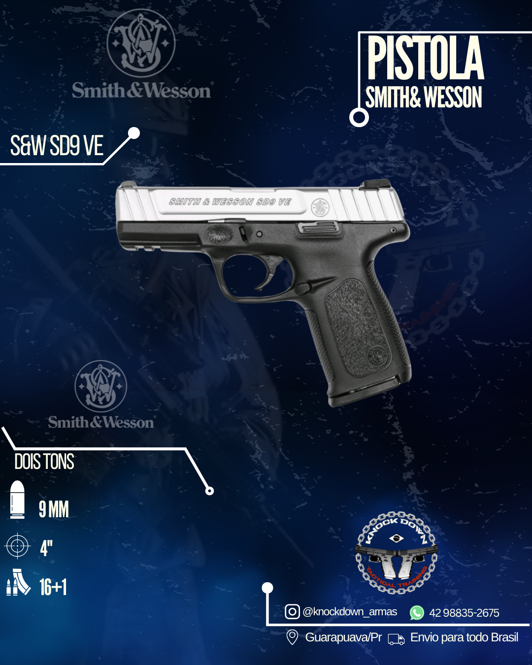 Pistola Smith & Wesson SD9 VE
